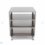  Ανοξείδωτο τραπέζι μηχανών - Κινητό - 60 x 60cm